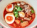 Thai Streetfood "Kuay Tiew Tom Yum Royalty Free Stock Photo