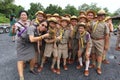 Thai student scout camp