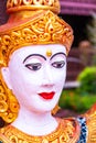 Thai style angel statue in Nantaram temple Royalty Free Stock Photo