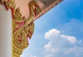 Thai style art in temple : NAGA