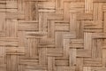 Thai style bamboo pattern wall Royalty Free Stock Photo