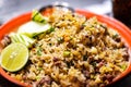 Thai Style Beef Fried Rice Royalty Free Stock Photo