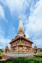 Thai style buddhis temple Royalty Free Stock Photo