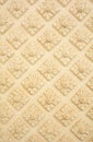 Thai style decorative flora pattern molding on wall Royalty Free Stock Photo