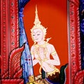 Thai-style fine art on a temple wall