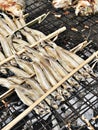 Thai style grilled fish. Royalty Free Stock Photo