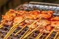 Thai Style Grilled Pork, Barbeque Pork, BBQ Pork Royalty Free Stock Photo