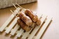 Thai style grilled pork and vermicelli sausages Royalty Free Stock Photo