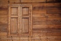 Thai style house with Teak wood windows and wall Royalty Free Stock Photo