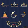 Thai Style Logo - Vector