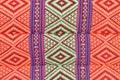 Thai style native textile Royalty Free Stock Photo