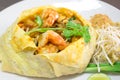 Thai style noodlespad thai Royalty Free Stock Photo
