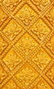 Thai style pattern design handcraft on wood Royalty Free Stock Photo