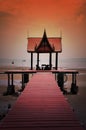 Thai style pavilion Royalty Free Stock Photo