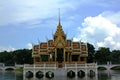 Thai Pavilion in the middle of the water Royalty Free Stock Photo