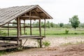 Thai style pavilion near peddy field Royalty Free Stock Photo