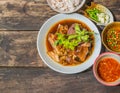 Thai Style pork leg pot stewed Royalty Free Stock Photo