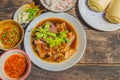 Thai Style pork leg pot stewed Royalty Free Stock Photo