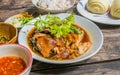 Thai Style pork leg pot stewed Royalty Free Stock Photo