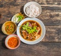 Thai Style pork leg pot stewed Royalty Free Stock Photo