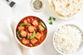 Thai style red chicken curry Royalty Free Stock Photo