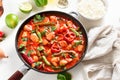 Thai style red chicken curry Royalty Free Stock Photo