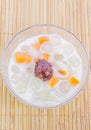 Thai style rich soybean milk mixed nutrition fruits