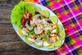 Thai style seafood shrimp in fish sauce