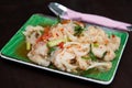 Thai style spicy chicken feet salad