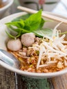 Thai style spicy Tomyam noodle soup