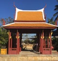 Thai-style temple gateway entrance