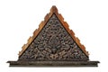 Thai style wood gable