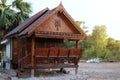 Thai style wooden house, beautiful, small, outdoor