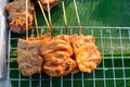 Thai styled pork BBQ. Royalty Free Stock Photo
