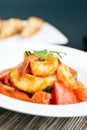 Thai Sweet and Sour Shrimp Dish Royalty Free Stock Photo