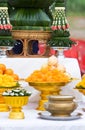 Thai sweets at a Buddhist ceremony