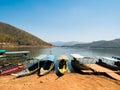 Thai taxi boat at Mae Ngad Dam,Thailand