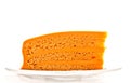 Thai tea soft layer cake 1 Royalty Free Stock Photo