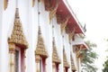 Thai temple architecture Royalty Free Stock Photo