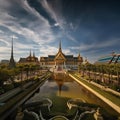 Thai temple, beautiful architecture Thailand landmarks ai