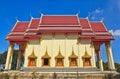 Thai Temple Beautiful golden chapel Royalty Free Stock Photo