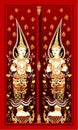 Thai temple door