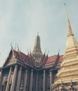 Thai temple of emarald buddha bangkok, Thailand Royalty Free Stock Photo