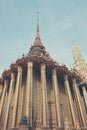 Thai temple of emarald buddha bangkok, Thailand Royalty Free Stock Photo