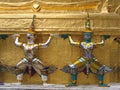 Thai temple guardians Royalty Free Stock Photo