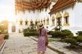 Thai temple historial inside Ancient city in Thailand.