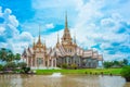 Thai temple landmark in Nakhon Ratchasima, Thailand