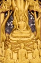 Thai temple murals. Royalty Free Stock Photo