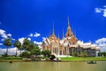 Thai temple named Wat Sorapong in Korat Royalty Free Stock Photo