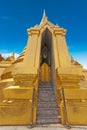 Thai temple Phra Sri Ratana, Bangkok Royalty Free Stock Photo